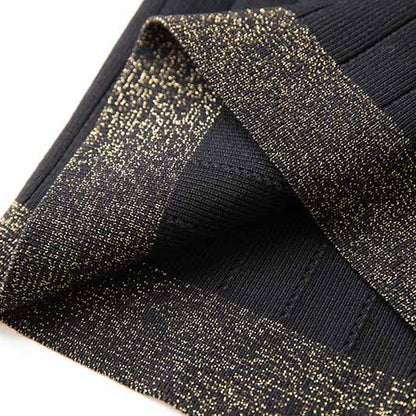 Women Knitted Knee Length Dress Ladies Sleeveless Body-con Dress