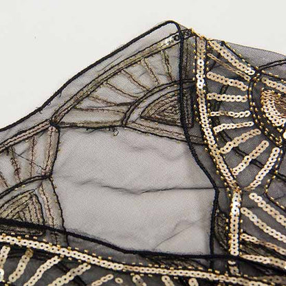 1920s Sequin Beaded Shawl Wraps Fringed Evening Cape Scarf for Wedding