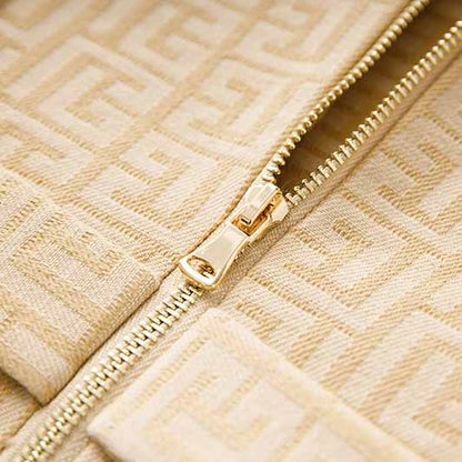 Womens' Double Breasted Blazer Gold Buttons Blazer Dress With Belt