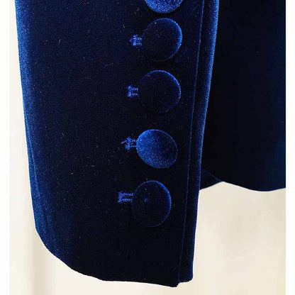 Women Velvet Blazer + Flare Trousers Suit Two Piece Pantsuits