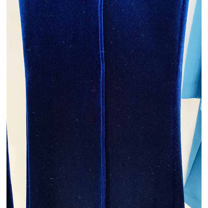 Women Velvet Blazer + Flare Trousers Suit Two Piece Pantsuits