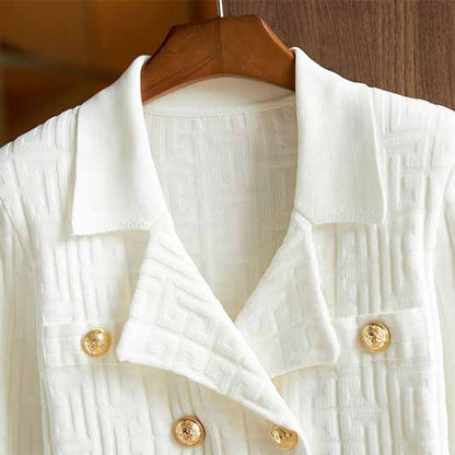 Sexy Cable Bodycon Knitted Skirt Suits Two Piece Skirt Set