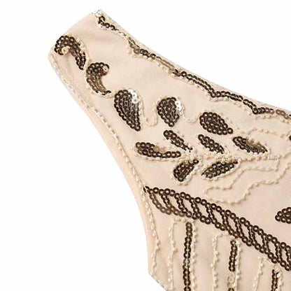 Kid's Fringed Flapper Dress Sequin Short Gala Dress