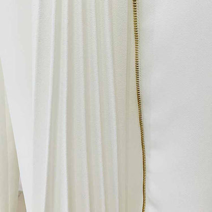 Women's White Lace-Up 2 Piece Bell-bottomed Pantsuit Sizes 6-14