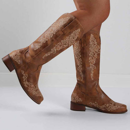 Women Western Boots Cowgirl Boots Ladies Country Dress Boots