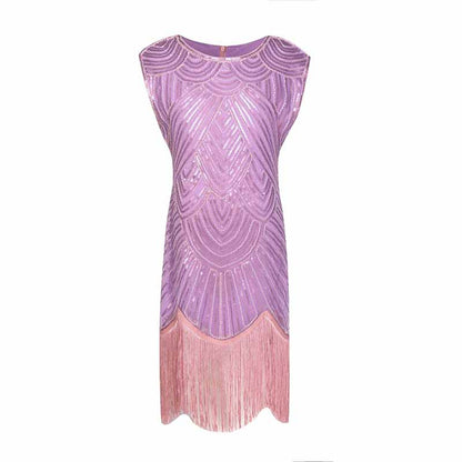 Kid's Dazzling Flapper Costume Sequin Short Prom Dress