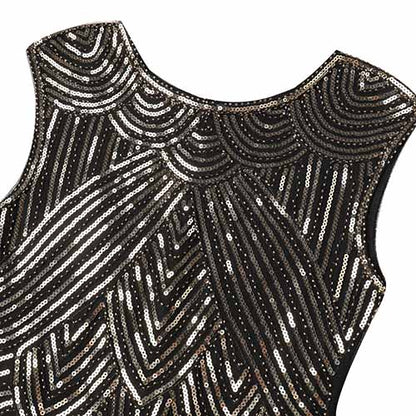 Kid's Dazzling Flapper Costume Sequin Short Prom Dress