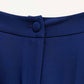 Women Dark Blue Pant Suits 2 Piece Fashion Suits with Belt Blazer Pant Formal Suits