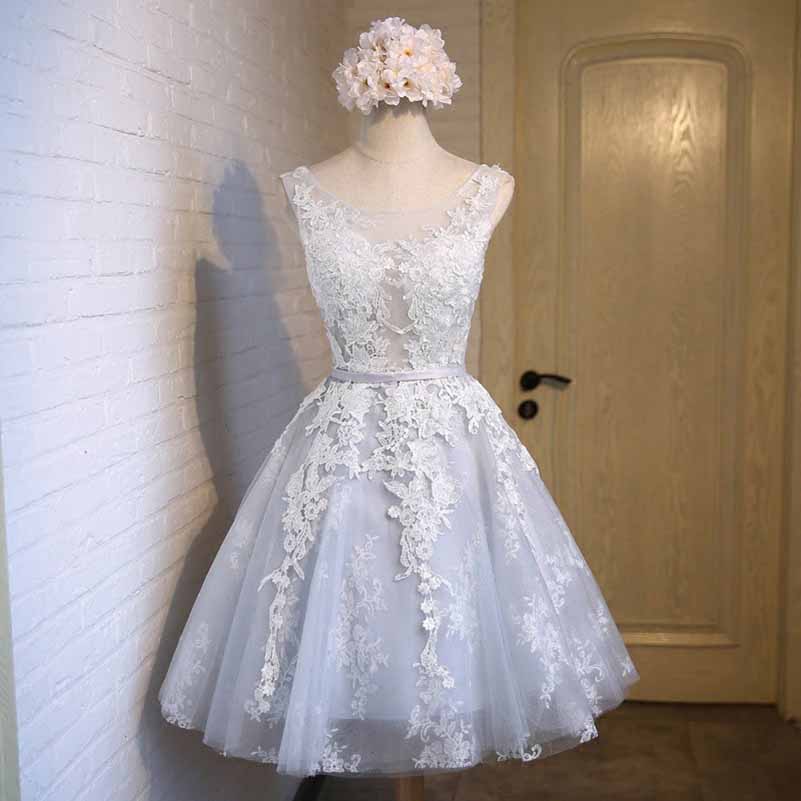 Women's Short Homecoming Dress Lace Prom Graduation Party Gown Wedding Guest Dress