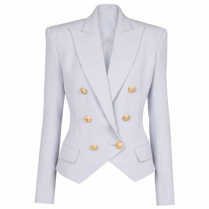 Women's Spring Blazer Double Breasted Tailored Blazer