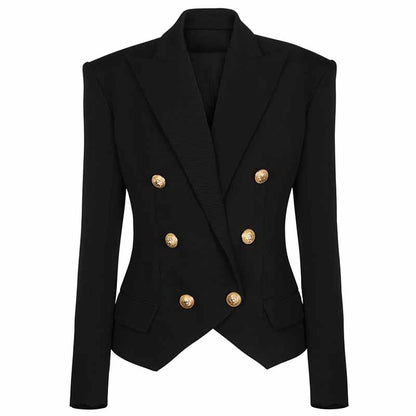 Women's Spring Blazer Double Breasted Tailored Blazer