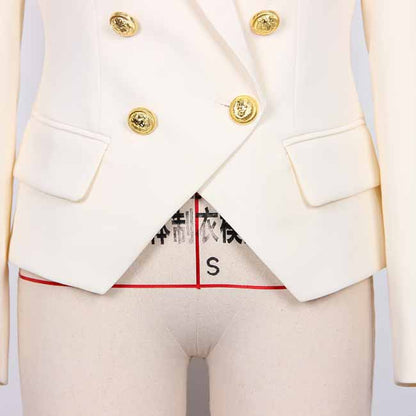 Women's Spring Blazer Double Breasted Tailored Blazer