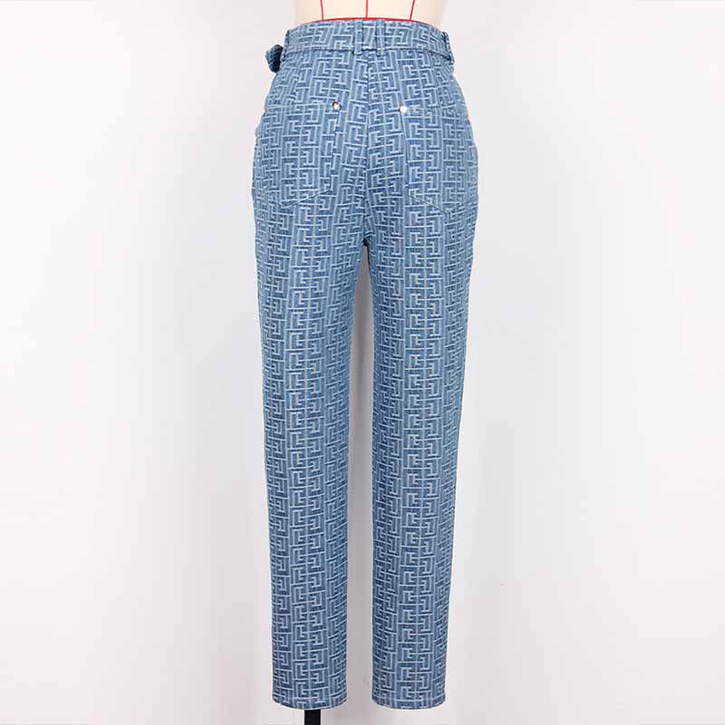 Women's Belted Soft Denim Pants