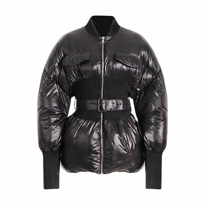 Women's Puffer Jacket Thickened Winter Turtleneck Puffer Parka Coats