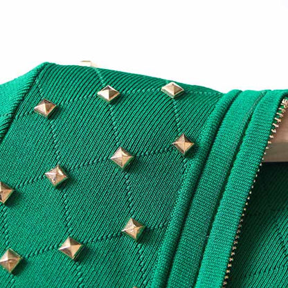 Women's long sleeve knitted minidress zipper elegant dress