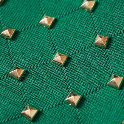 Women's long sleeve knitted minidress zipper elegant dress