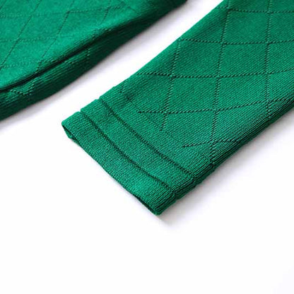 Women's long sleeve knitted minidress zipper elegant dress