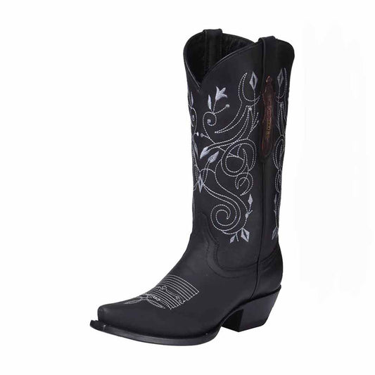 Women's Western Boots Cowgirl Pointed Toe Embroidered Boots