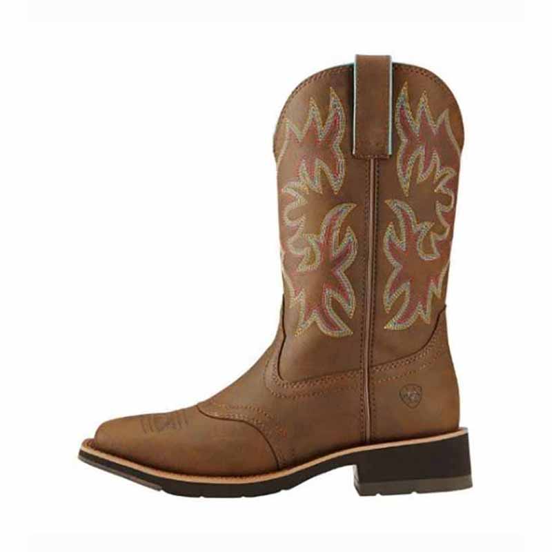 Western Boots Women’s Leather Square Toe Cowgirl Boot