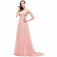 Women's A Line Chiffon Prom Dresses Long Evening Gown Formal Bridal Gowns