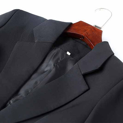 Women's Long Sleeve Lapel Backless Hollow Out Blazer