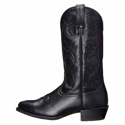 Western Cowboy Boots Wide Calf Pointed Toe Embroidered Boot