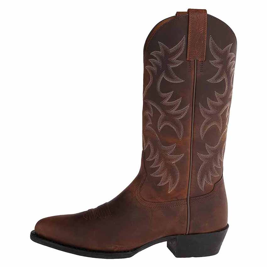 Western Cowboy Boots Wide Calf Pointed Toe Embroidered Boot