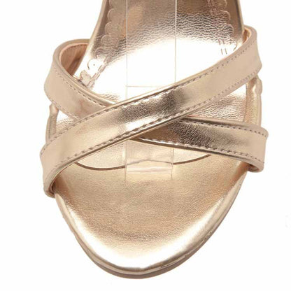 Women's Strappies Middle Heel Pump Prom Dress Sandals