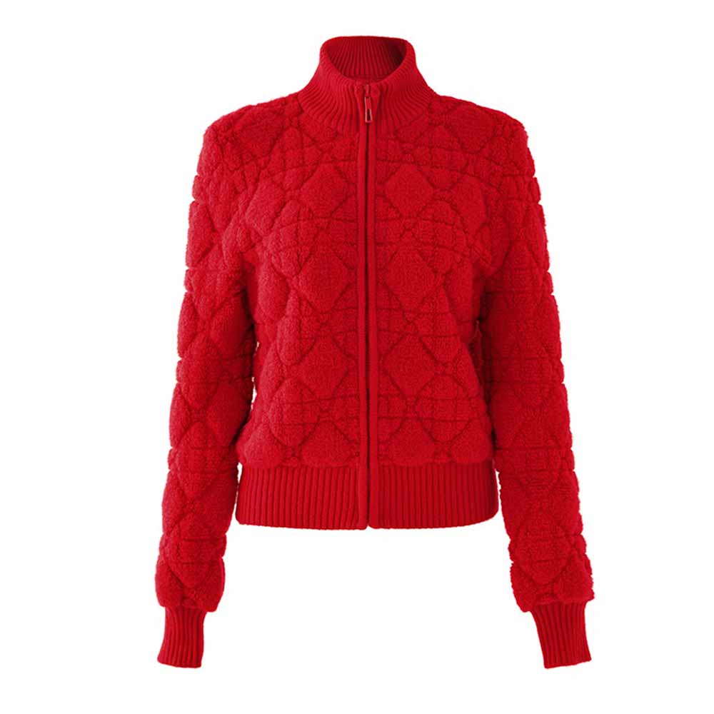 Women stand collar zipper cardigan warm winter coats woolen jacket