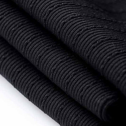 Women Ribbed Black Long Sleeve Bodysuit Tops One Piece Bodycon Jumpsuit