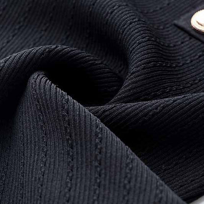 Women Ribbed Black Long Sleeve Bodysuit Tops One Piece Bodycon Jumpsuit