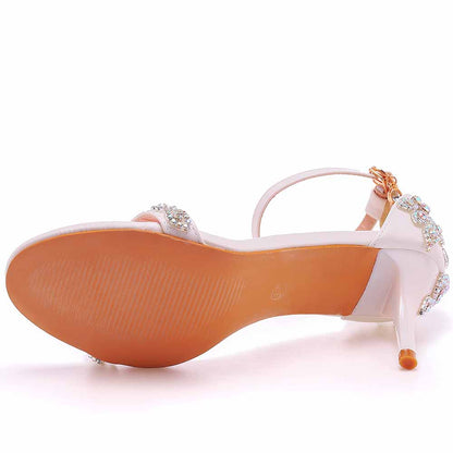 Womens Open Toe Ankle Strap High Heel Dress Party Pump Sandals