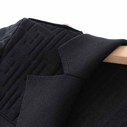 Women's long sleeve knitted minidress V-neck elegant dress with belt