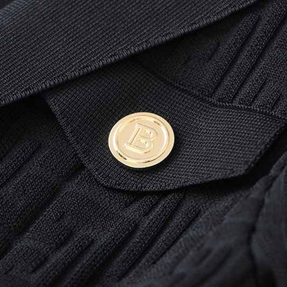 Women's long sleeve knitted minidress V-neck elegant dress with belt