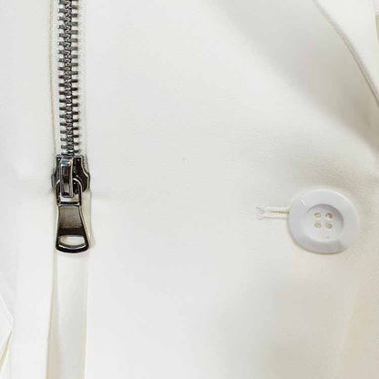 Women Long Sleeves Whit Blazer Pantsuits Two Piece Pants Suit