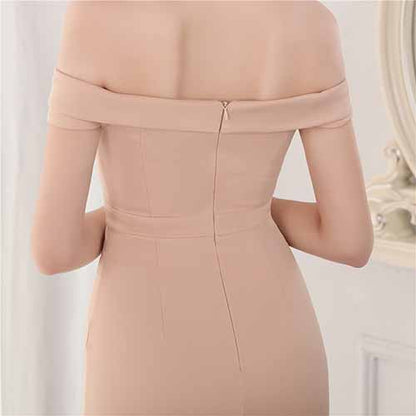 Women's Off Shoulder V-Neck Formal Dresses Wedding Gowns Evening Cocktail Dress S-4XL