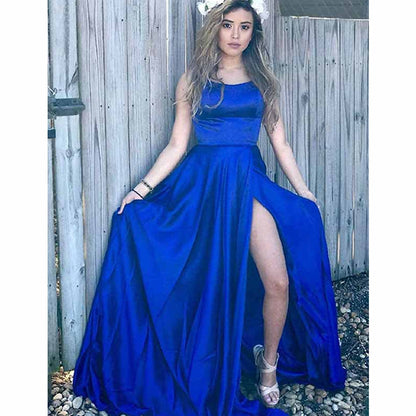 dark blue evening gowns