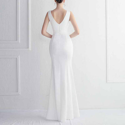 Women's Event Formal Dress Deep V Split Evening Cocktail Long Dress