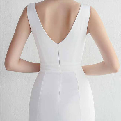 Women's Event Formal Dress Deep V Split Evening Cocktail Long Dress