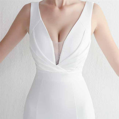 Women's Event Formal Dress Deep V Split Evening Cocktail Long Dress