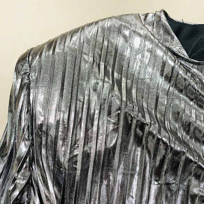 Women's BLING BLING Long Sleeves Ruched Club Party Mini Dresses