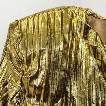 Women's BLING BLING Long Sleeves Ruched Club Party Mini Dresses