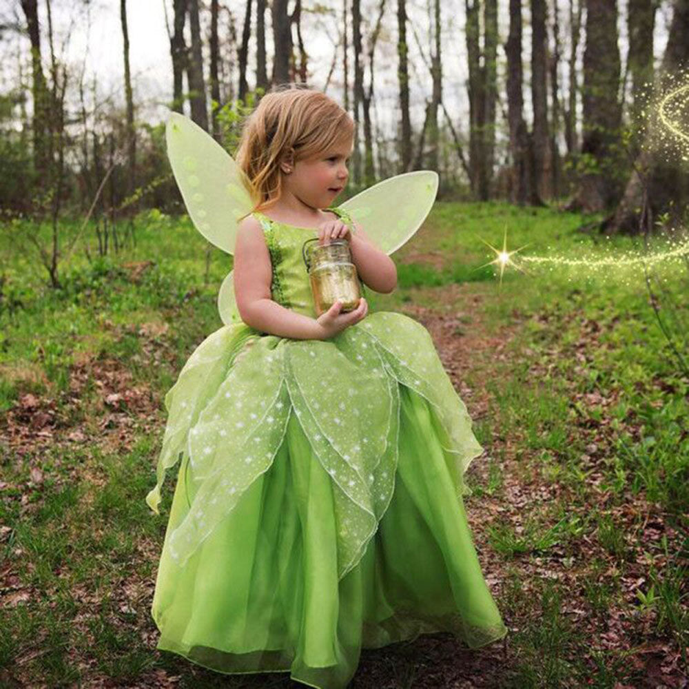 Little Girl Cosplay Princess Dress Gala Prom Fairies Gown