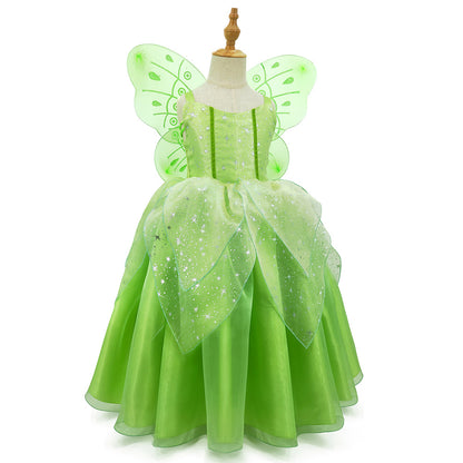 Little Girl Cosplay Princess Dress Gala Prom Fairies Gown