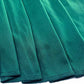 Women's V-Neck Short Sleeve Dark Green Party Evening Dress