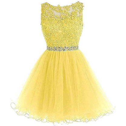 Women's Prom Dresses Short Homecoming Dress A Line Tulle Party Cocktail Gown