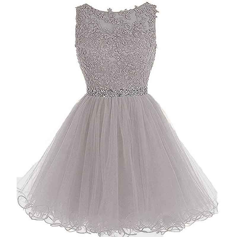 Women's Prom Dresses Short Homecoming Dress A Line Tulle Party Cocktail Gown