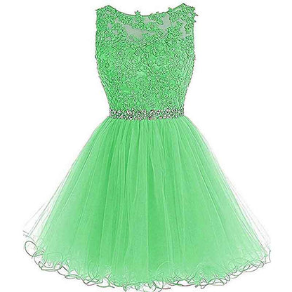 Women's Prom Dresses Short Homecoming Dress A Line Tulle Party Cocktail Gown