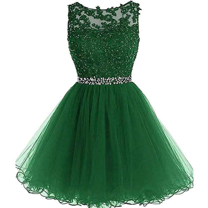 Women's Prom Dresses Short Homecoming Dress A Line Tulle Party Cocktail Gown
