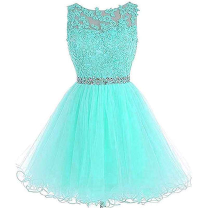 Women's Prom Dresses Short Homecoming Dress A Line Tulle Party Cocktail Gown